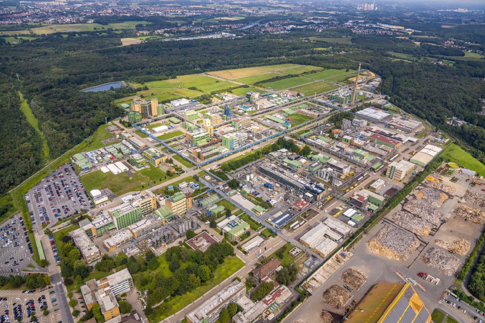 Bergkamen von oben - Industrie- und Gewerbegebiet in Bergkamen im Bundesland Nordrhein-Westfalen, Deutschland