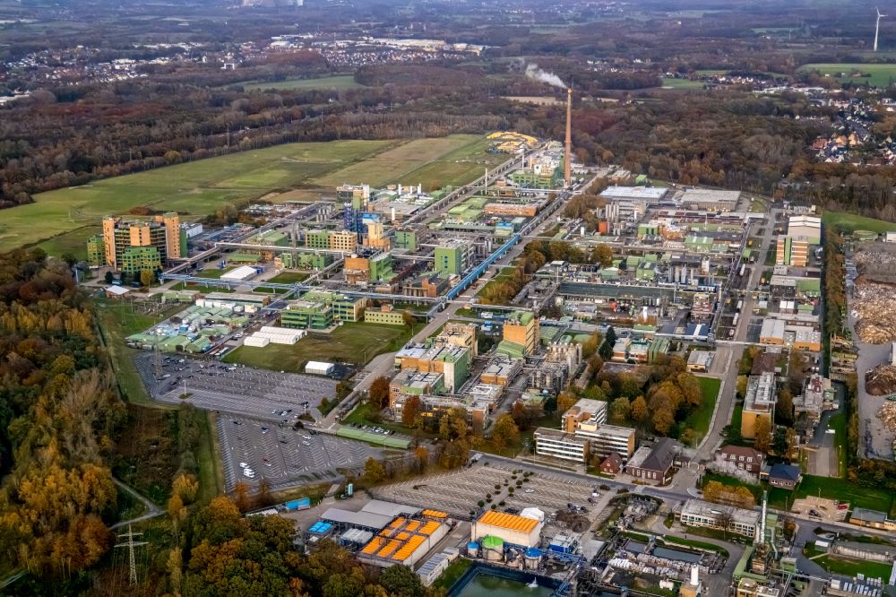 Bergkamen von oben - Industrie- und Gewerbegebiet in Bergkamen im Bundesland Nordrhein-Westfalen, Deutschland