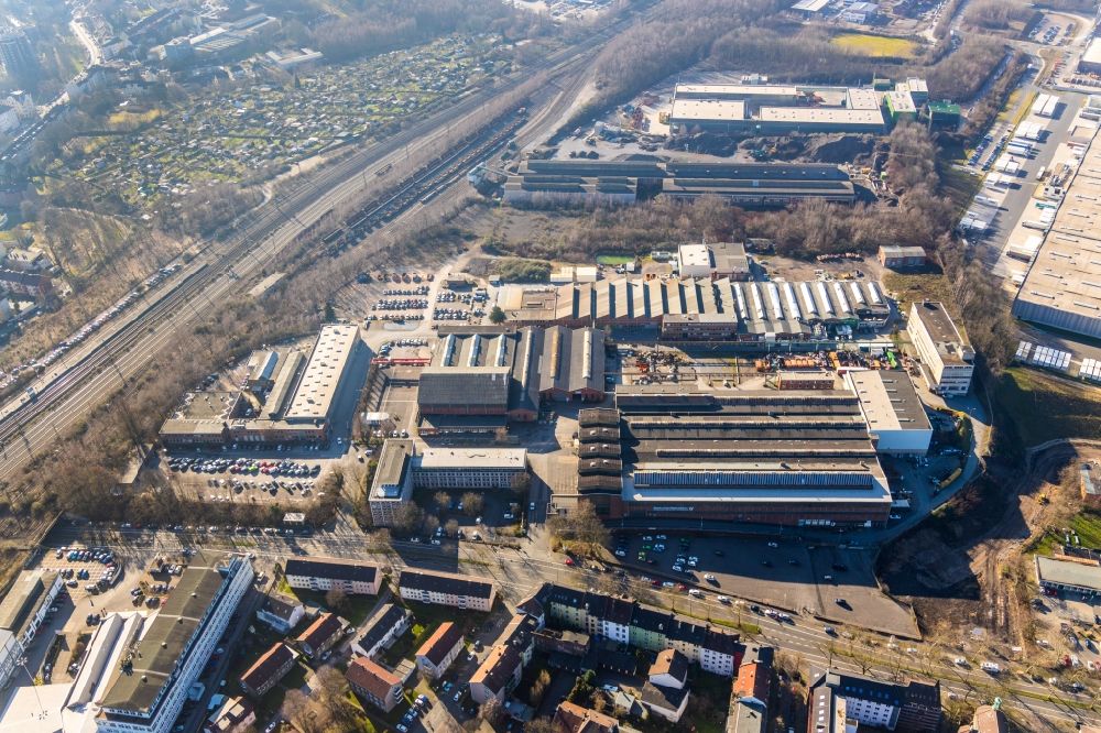 Luftbild Bochum - Industrie- und Gewerbegebiet in Bochum im Bundesland Nordrhein-Westfalen, Deutschland