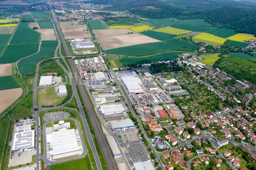 Luftbild Bovenden - Industrie- und Gewerbegebiet in Bovenden im Bundesland Niedersachsen, Deutschland