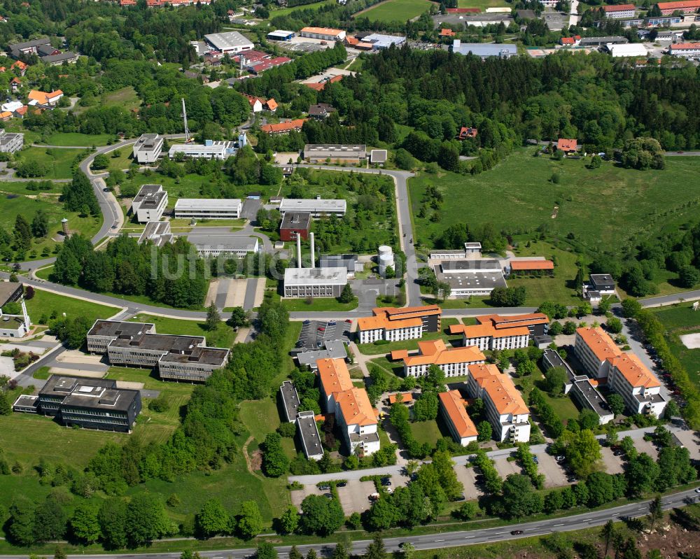 Clausthal-Zellerfeld von oben - Industrie- und Gewerbegebiet in Clausthal-Zellerfeld im Bundesland Niedersachsen, Deutschland