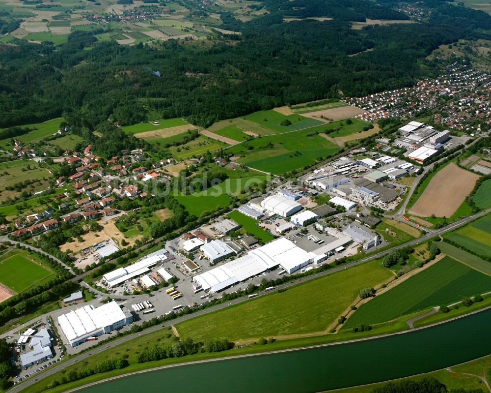 Luftaufnahme Dogern - Industrie- und Gewerbegebiet in Dogern im Bundesland Baden-Württemberg, Deutschland