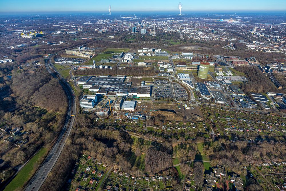 Luftbild Dortmund - Industrie- und Gewerbegebiet in Dortmund im Bundesland Nordrhein-Westfalen, Deutschland
