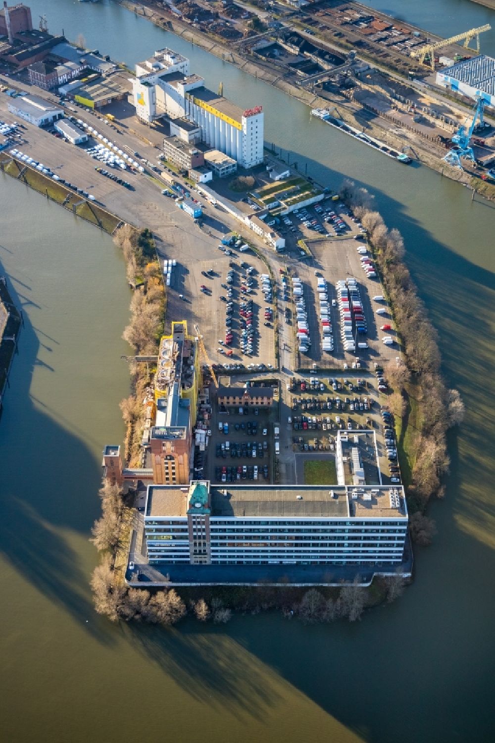 Luftbild Düsseldorf - Industrie- und Gewerbegebiet in Düsseldorf im Bundesland Nordrhein-Westfalen