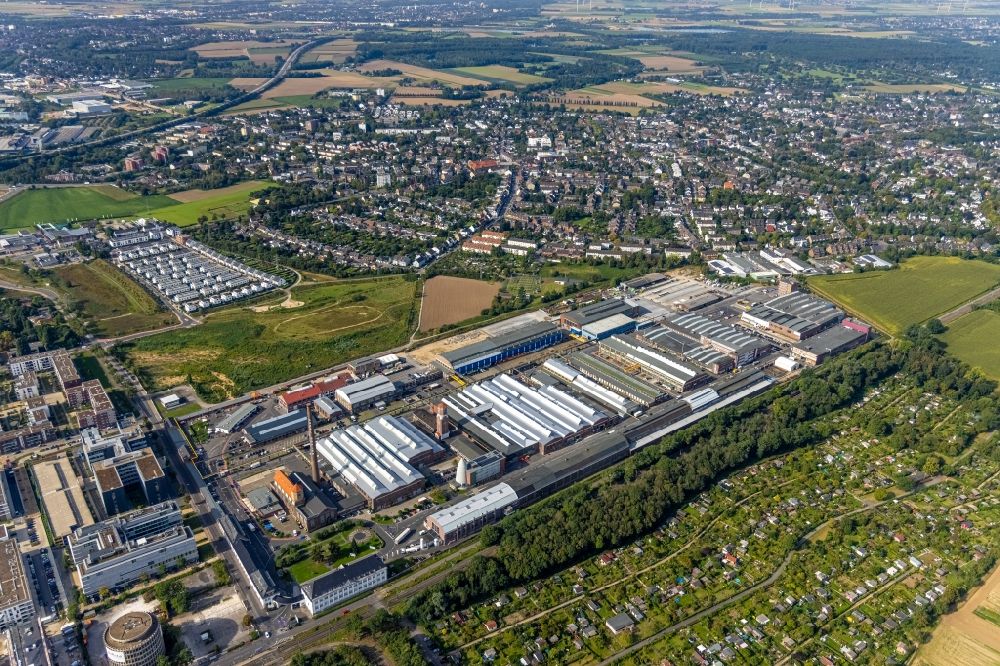 Luftbild Düsseldorf - Industrie- und Gewerbegebiet in Düsseldorf im Bundesland Nordrhein-Westfalen, Deutschland