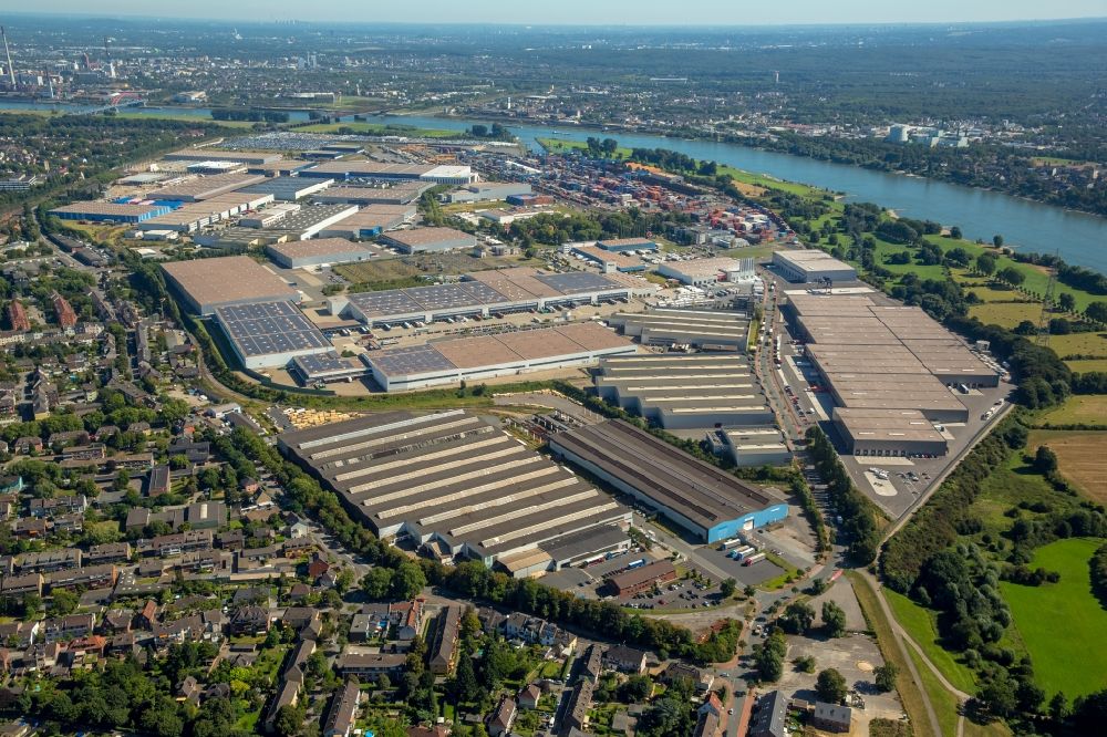 Luftbild Duisburg - Industrie- und Gewerbegebiet in Duisburg im Bundesland Nordrhein-Westfalen