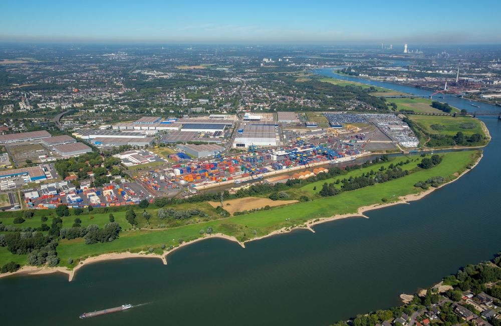 Luftaufnahme Duisburg - Industrie- und Gewerbegebiet in Duisburg im Bundesland Nordrhein-Westfalen