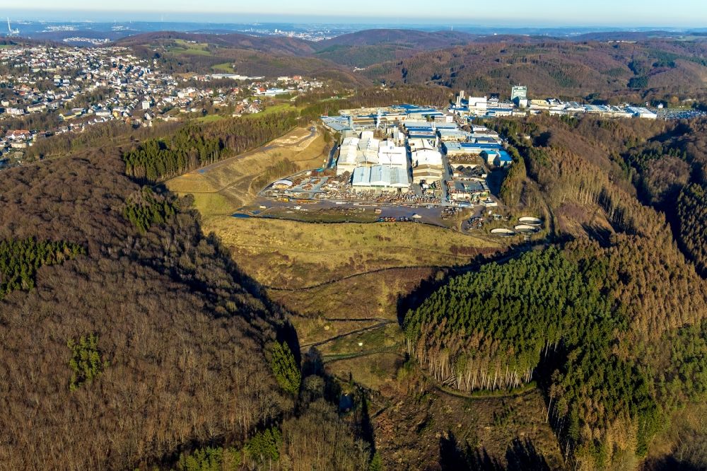 Ennepetal von oben - Industrie- und Gewerbegebiet in Ennepetal im Bundesland Nordrhein-Westfalen, Deutschland