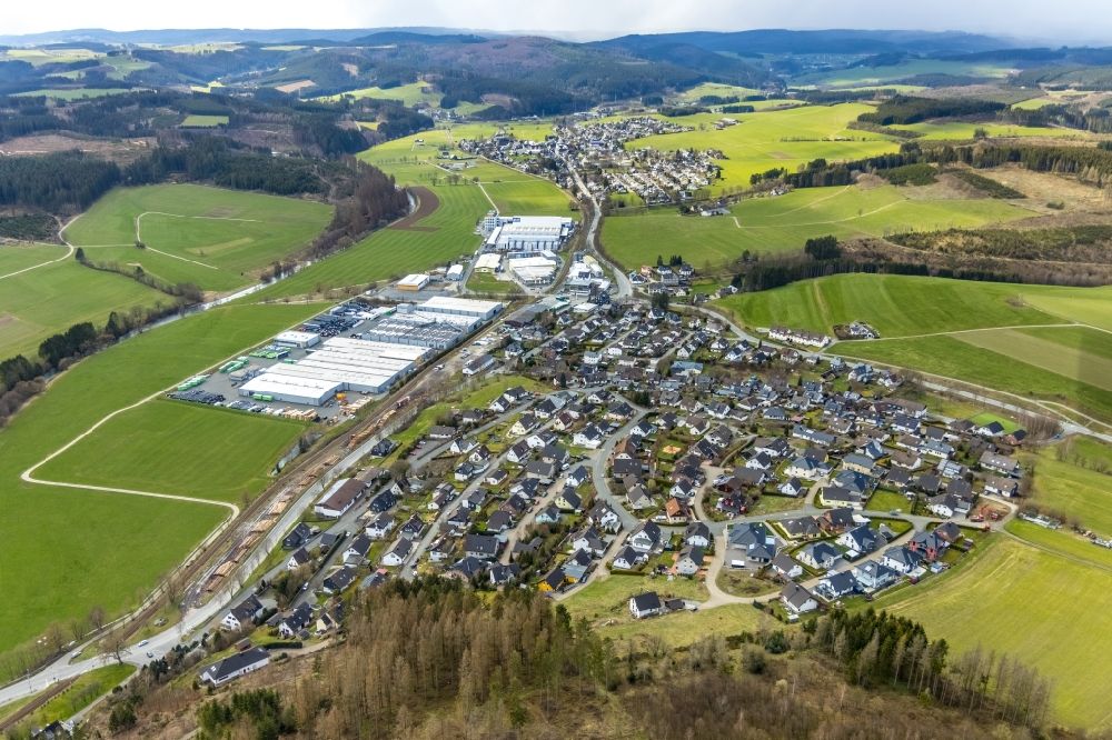 Luftaufnahme Am Stöppelsweg - Industrie- und Gewerbegebiet entlang der Industriestraße in Am Stöppelsweg im Bundesland Nordrhein-Westfalen, Deutschland