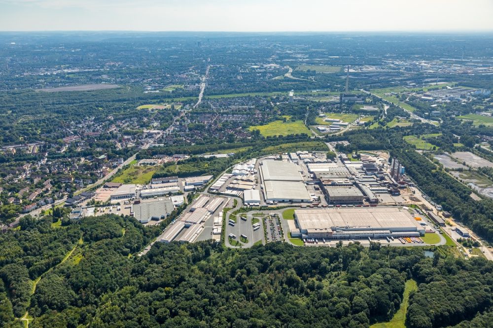 Essen von oben - Industrie- und Gewerbegebiet in Essen im Bundesland Nordrhein-Westfalen, Deutschland