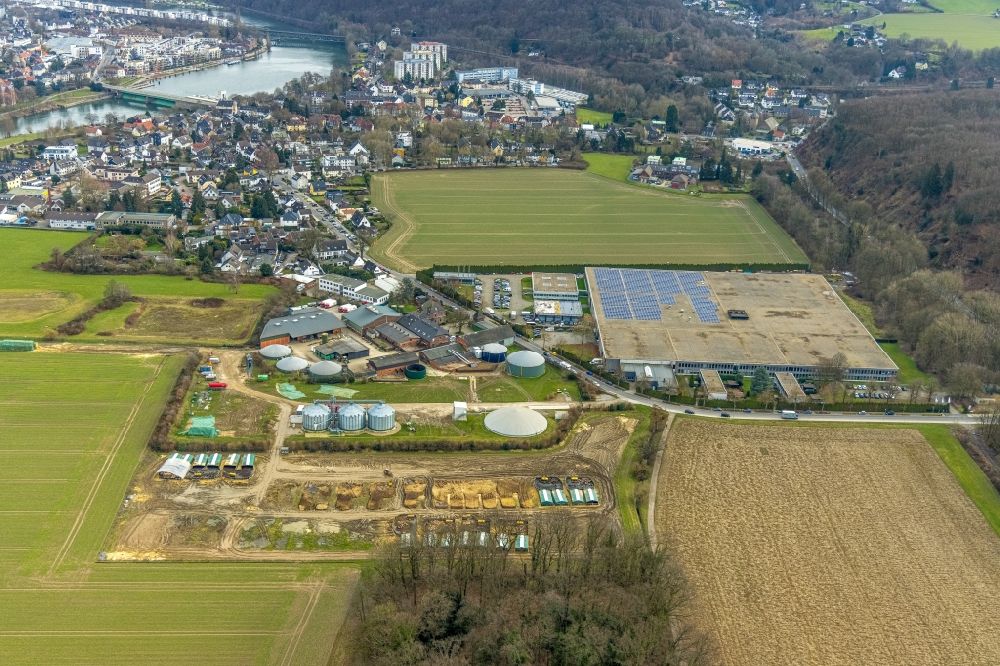 Luftaufnahme Essen - Industrie- und Gewerbegebiet in Essen im Bundesland Nordrhein-Westfalen, Deutschland