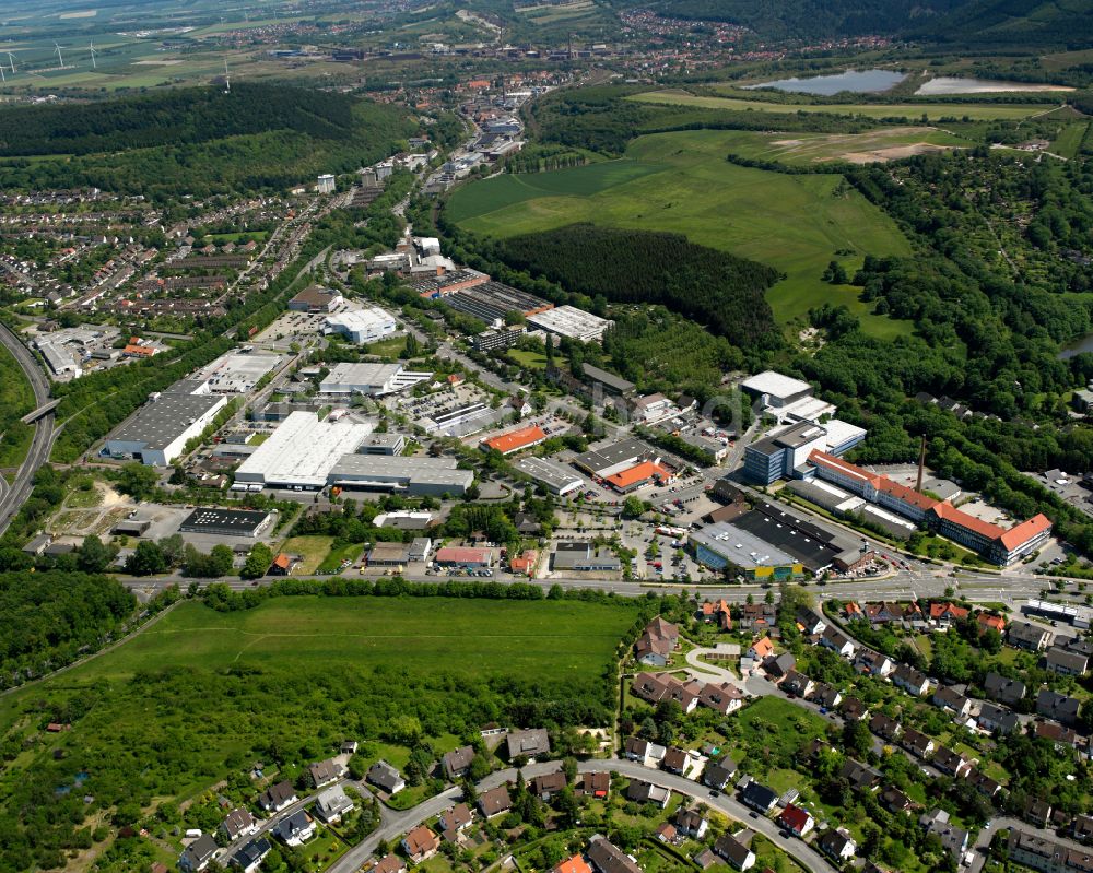 Luftaufnahme Georgenberg - Industrie- und Gewerbegebiet in Georgenberg im Bundesland Niedersachsen, Deutschland