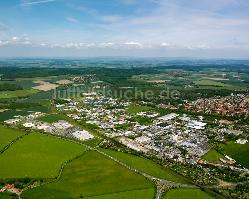 Goslar von oben - Industrie- und Gewerbegebiet in Goslar im Bundesland Niedersachsen, Deutschland