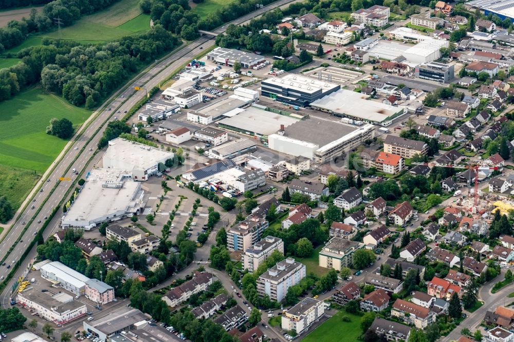 Luftbild Gundelfingen - Industrie- und Gewerbegebiet in Gundelfingen im Bundesland Baden-Württemberg, Deutschland