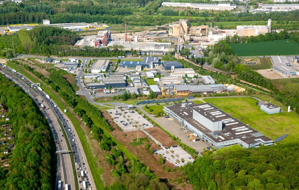 Luftaufnahme Hagen - Industrie- und Gewerbegebiet in Hagen im Bundesland Nordrhein-Westfalen