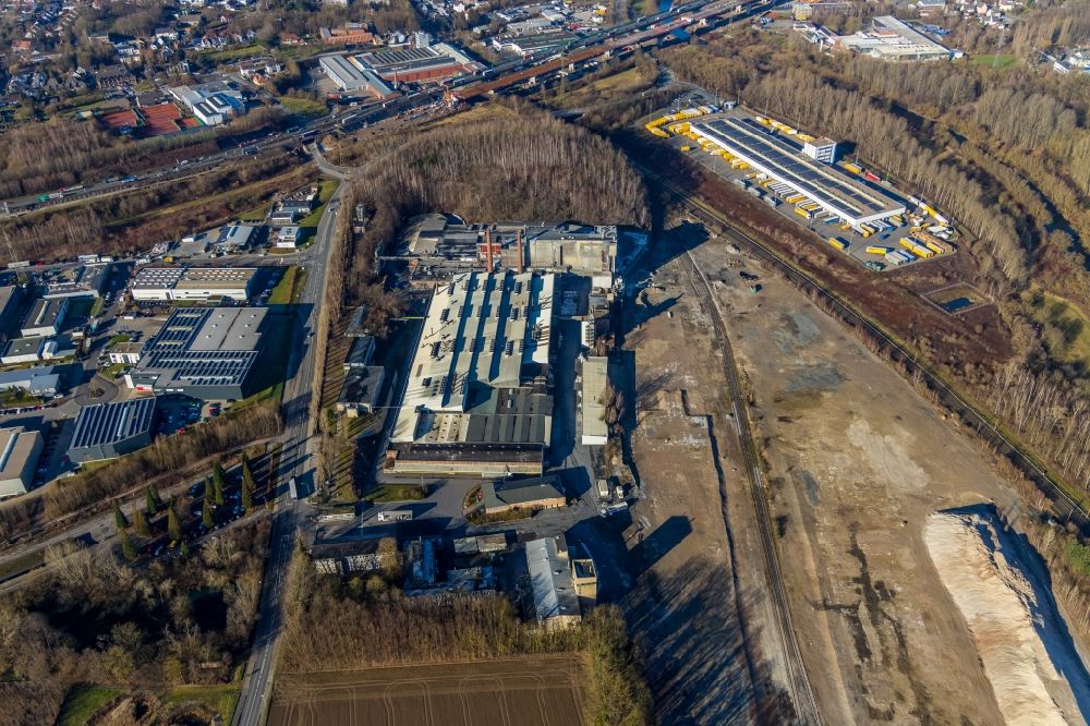 Luftbild Hagen - Industrie- und Gewerbegebiet in Hagen im Bundesland Nordrhein-Westfalen