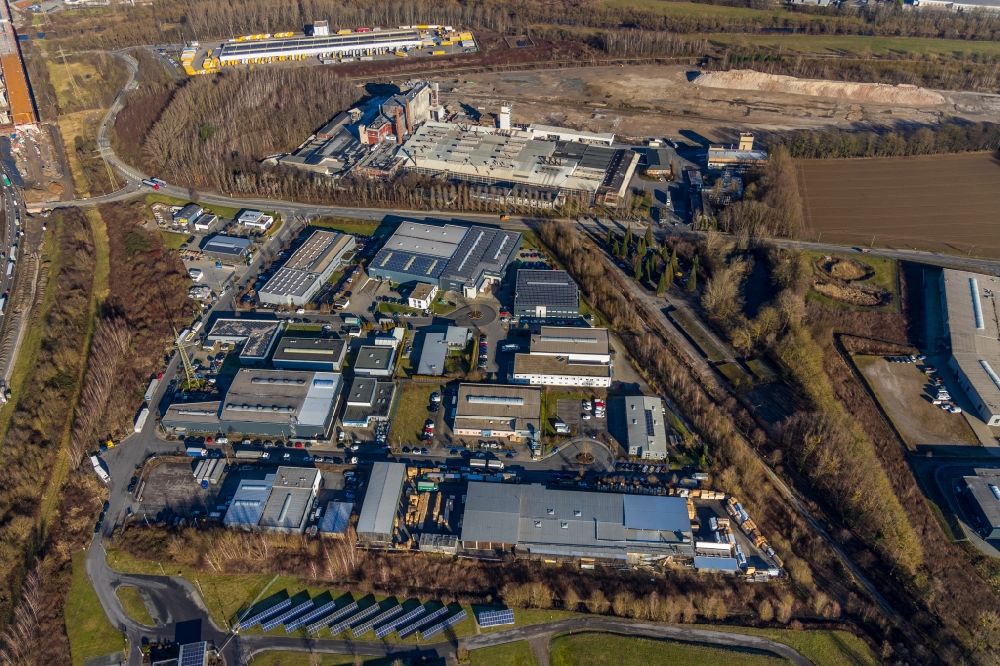 Luftaufnahme Hagen - Industrie- und Gewerbegebiet in Hagen im Bundesland Nordrhein-Westfalen