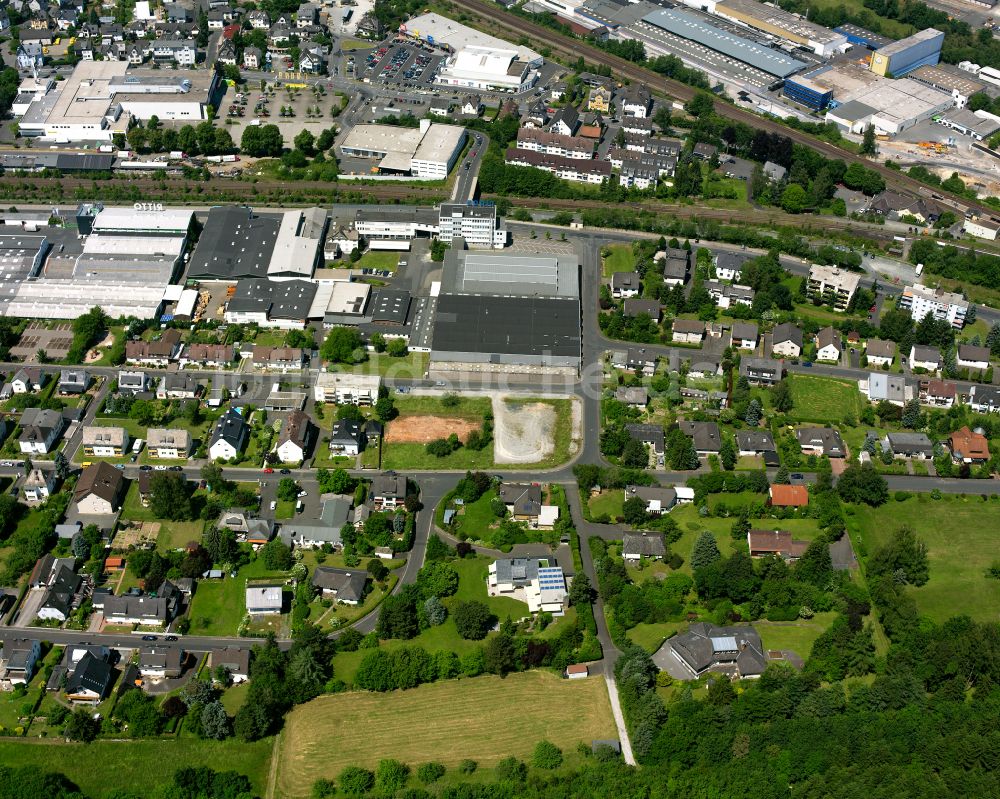 Luftbild Haiger - Industrie- und Gewerbegebiet in Haiger im Bundesland Hessen, Deutschland