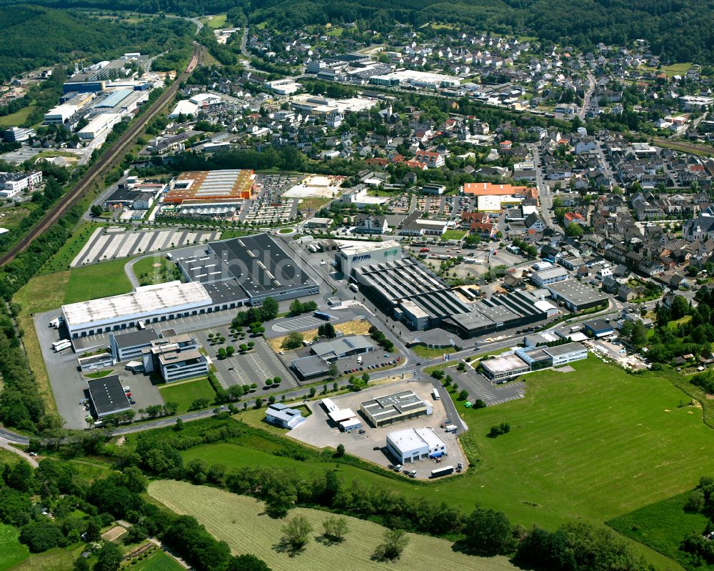 Haiger von oben - Industrie- und Gewerbegebiet in Haiger im Bundesland Hessen, Deutschland