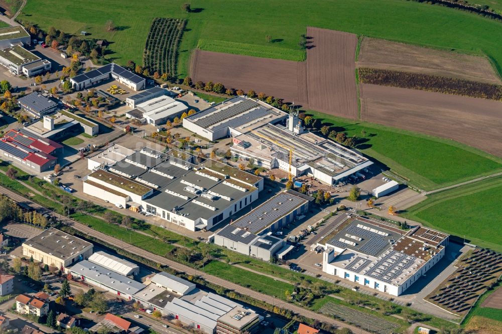 Luftbild Haslach im Kinzigtal - Industrie- und Gewerbegebiet in Haslach im Kinzigtal im Bundesland Baden-Württemberg, Deutschland
