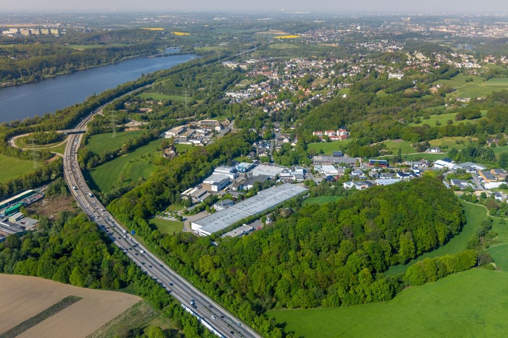Luftbild Herbede - Industrie- und Gewerbegebiet in Herbede im Bundesland Nordrhein-Westfalen, Deutschland