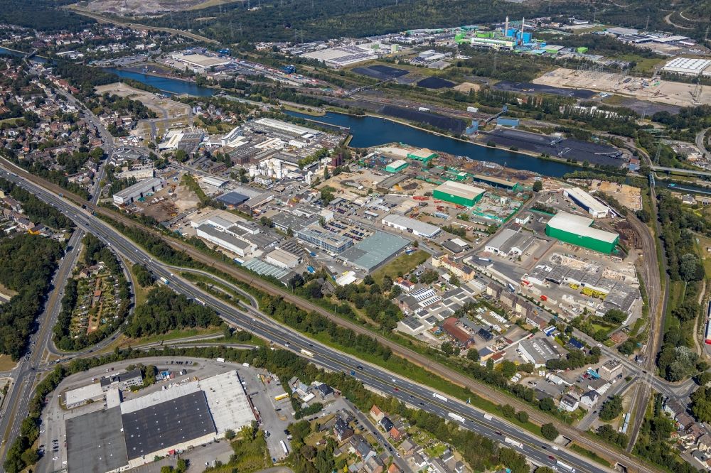 Luftbild Herne - Industrie- und Gewerbegebiet in Herne im Bundesland Nordrhein-Westfalen, Deutschland