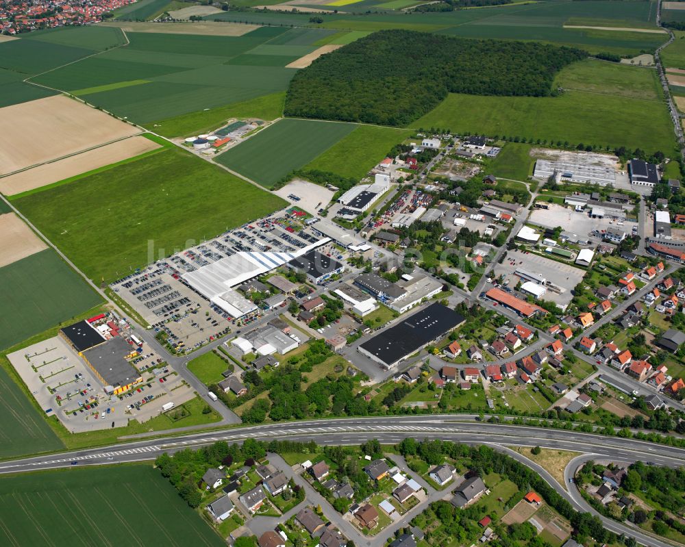 Luftaufnahme Jerstedt - Industrie- und Gewerbegebiet in Jerstedt im Bundesland Niedersachsen, Deutschland