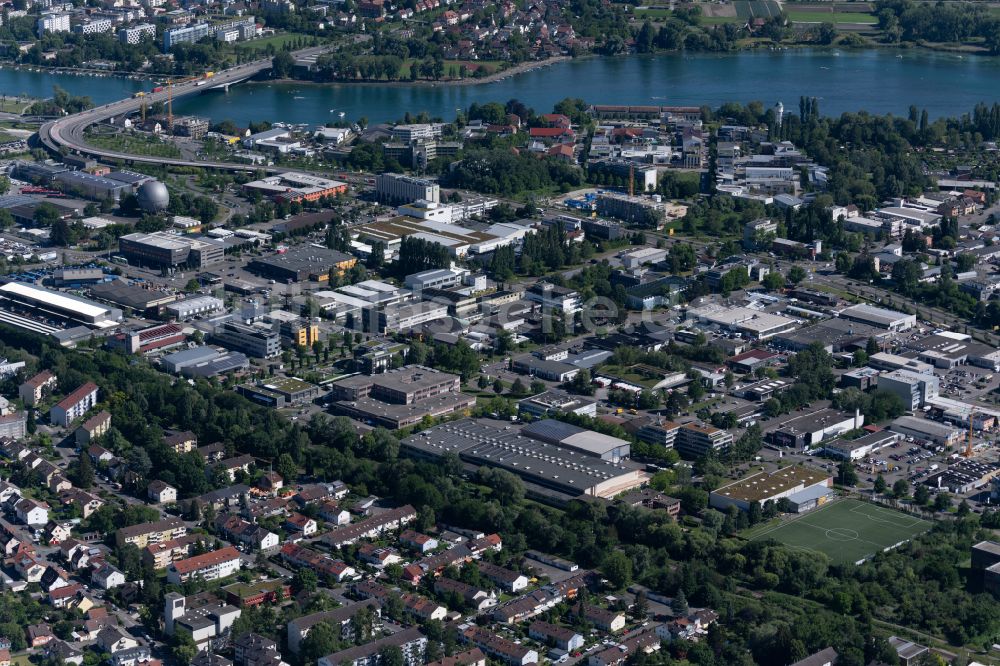 Luftbild Konstanz - Industrie- und Gewerbegebiet in Konstanz im Bundesland Baden-Württemberg, Deutschland