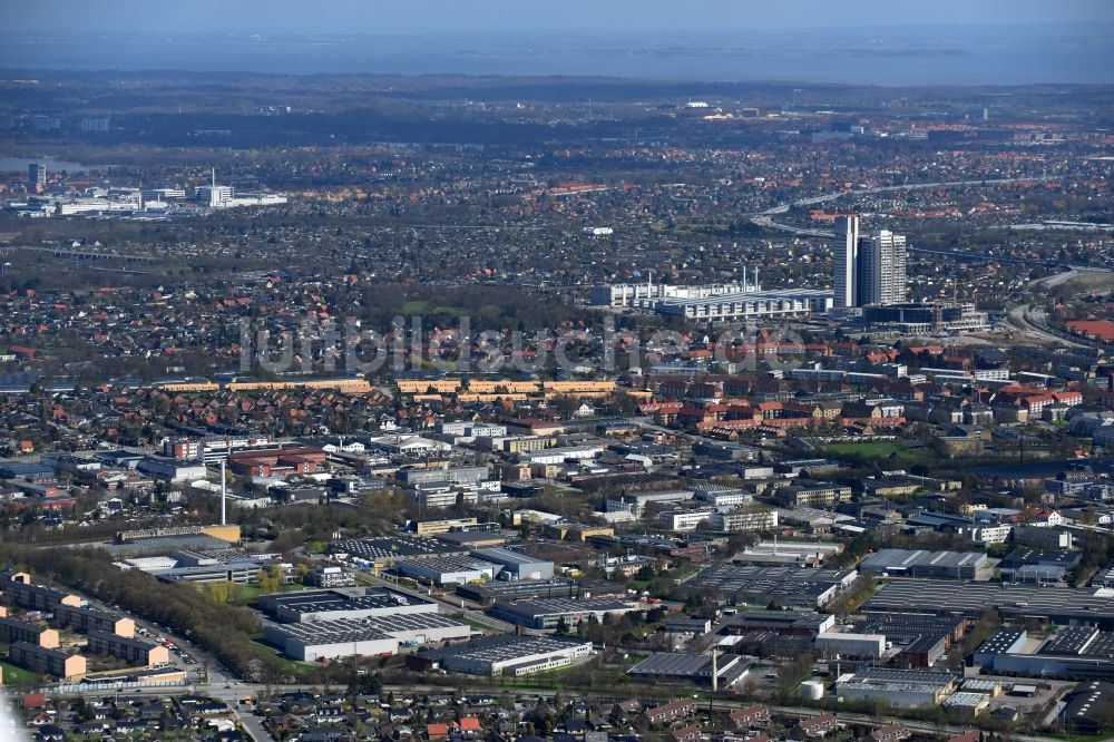 Luftbild Kopenhagen - Industrie- und Gewerbegebiet in Kopenhagen in Dänemark