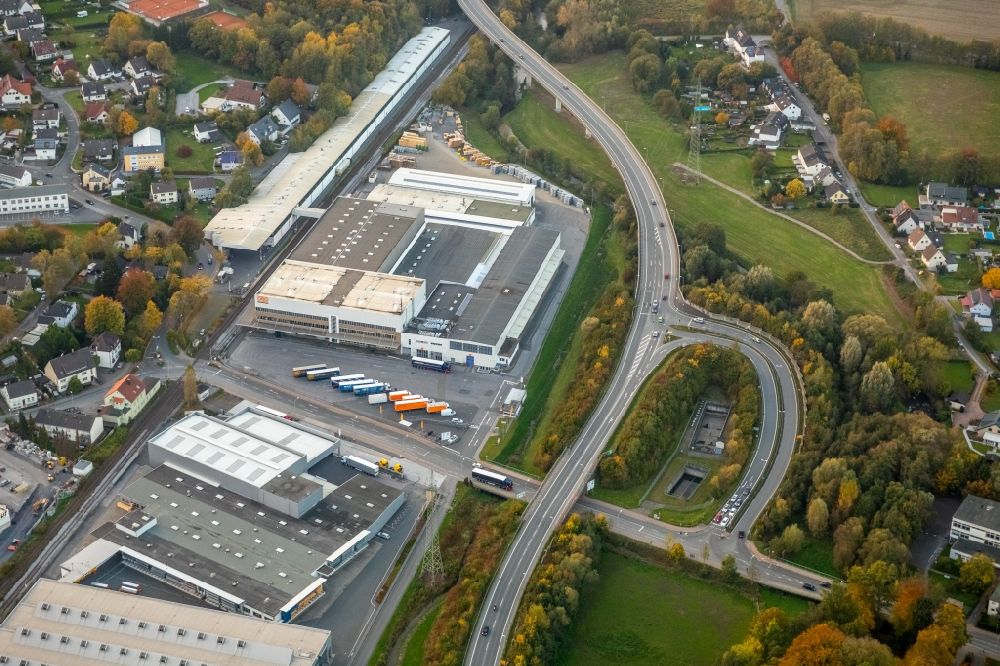 Luftaufnahme Lendringsen - Industrie- und Gewerbegebiet in Lendringsen im Bundesland Nordrhein-Westfalen, Deutschland