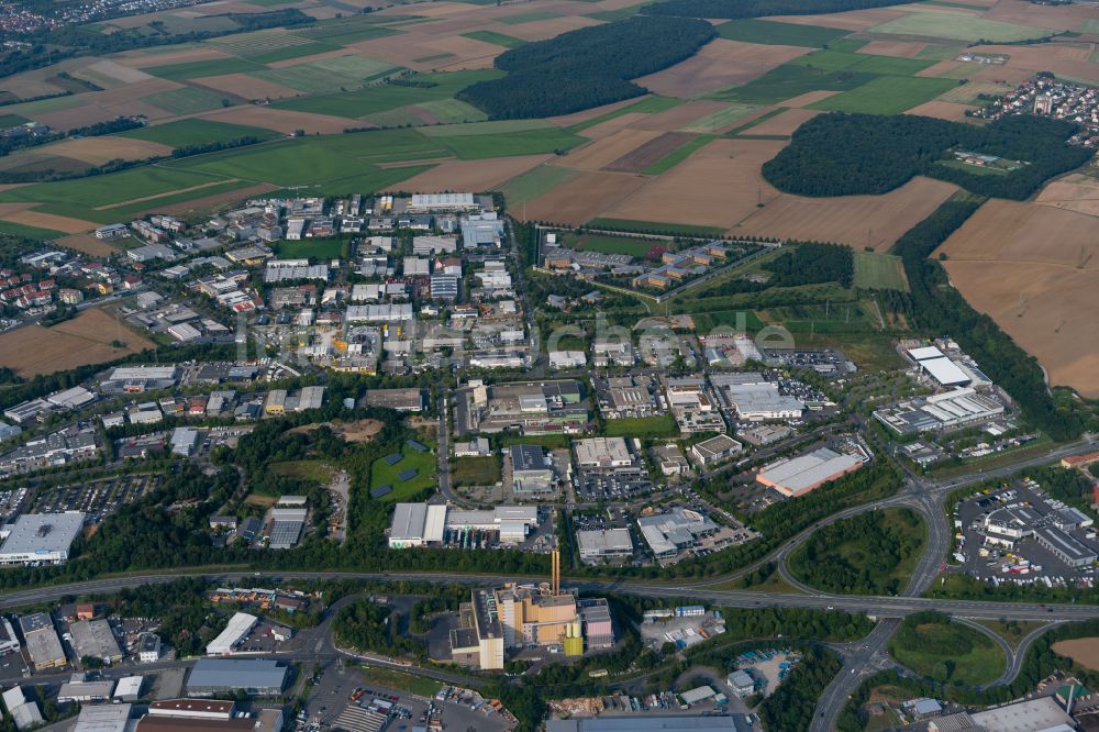 Lengfeld aus der Vogelperspektive: Industrie- und Gewerbegebiet in Lengfeld im Bundesland Bayern, Deutschland