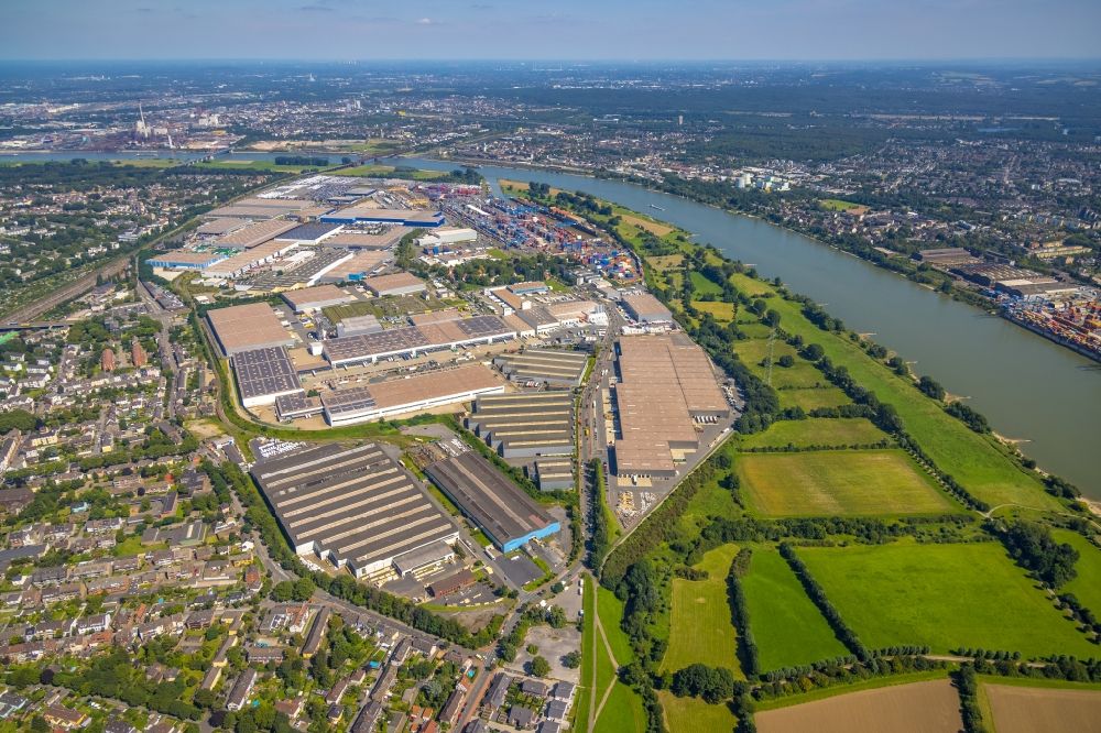 Luftbild Duisburg - Industrie- und Gewerbegebiet logport in Duisburg im Bundesland Nordrhein-Westfalen, Deutschland