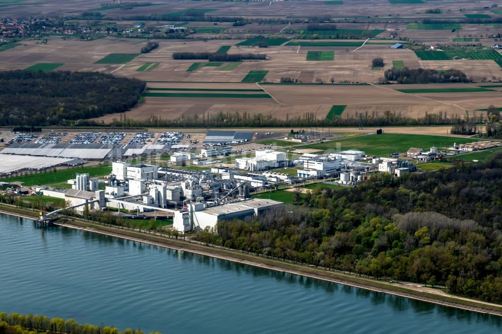 Luftaufnahme Marckolsheim - Industrie- und Gewerbegebiet in Marckolsheim in Grand Est, Frankreich