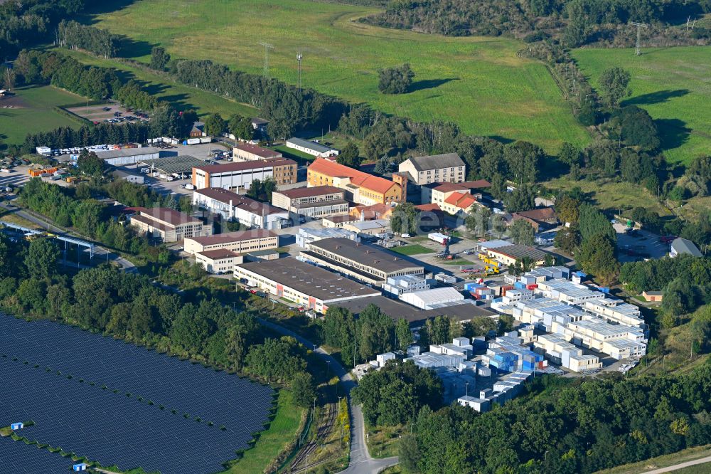 Luftbild Mittenwalde - Industrie- und Gewerbegebiet in Mittenwalde im Bundesland Brandenburg, Deutschland