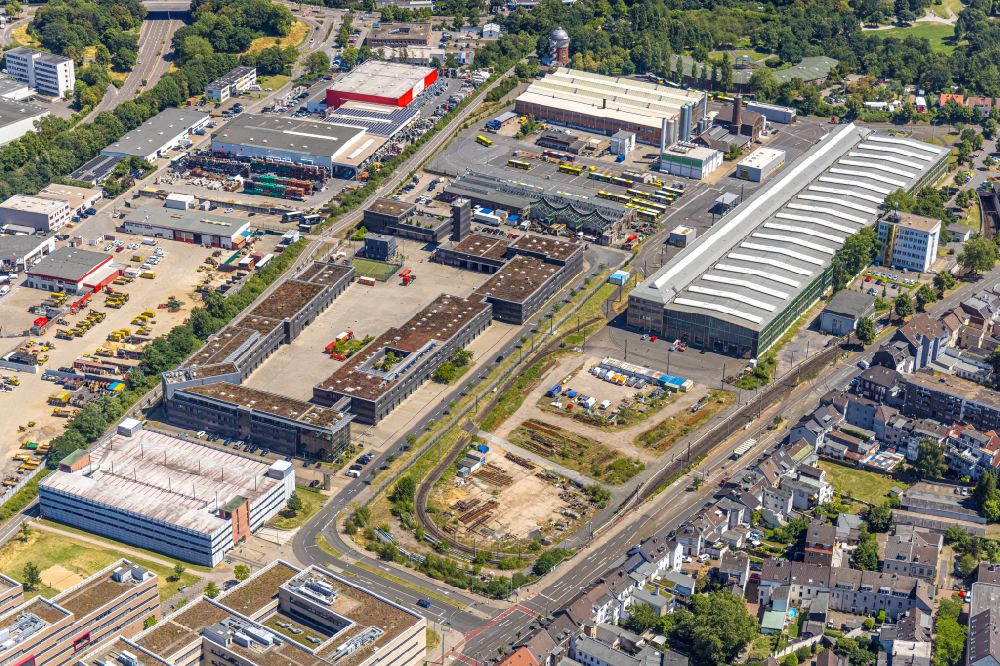 Luftaufnahme Mülheim an der Ruhr - Industrie- und Gewerbegebiet in Mülheim an der Ruhr im Bundesland Nordrhein-Westfalen