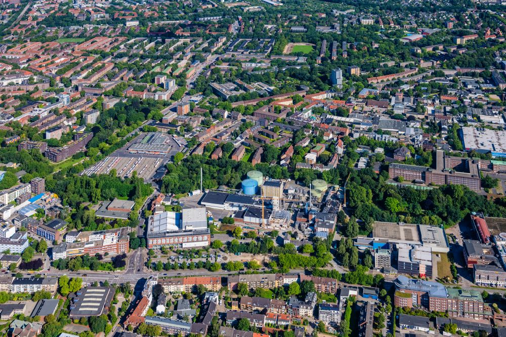 Luftbild Hamburg - Industrie- und Gewerbegebiet am Neumarkt im Ortsteil Wandsbek in Hamburg, Deutschland