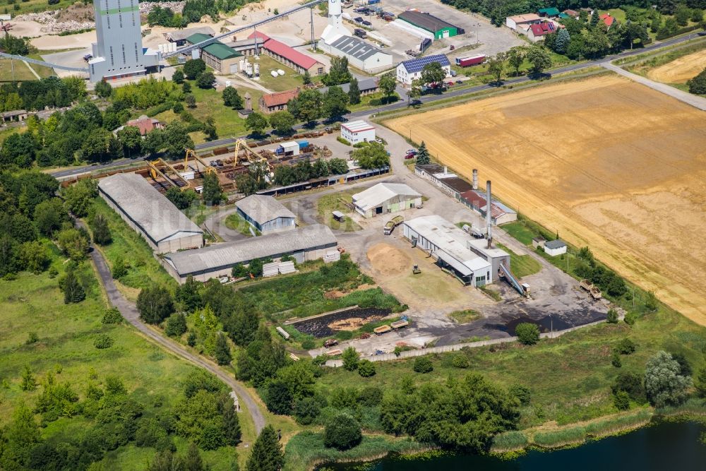 Luftbild Niemegk - Industrie- und Gewerbegebiet in Niemegk im Bundesland Brandenburg, Deutschland