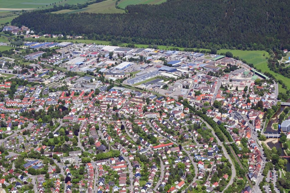 Tuttlingen von oben - Industrie- und Gewerbegebiet Nord in Tuttlingen im Bundesland Baden-Württemberg, Deutschland