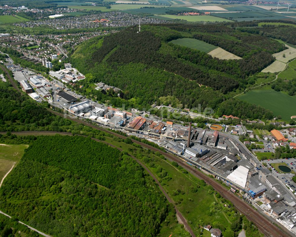 Oker aus der Vogelperspektive: Industrie- und Gewerbegebiet in Oker im Bundesland Niedersachsen, Deutschland