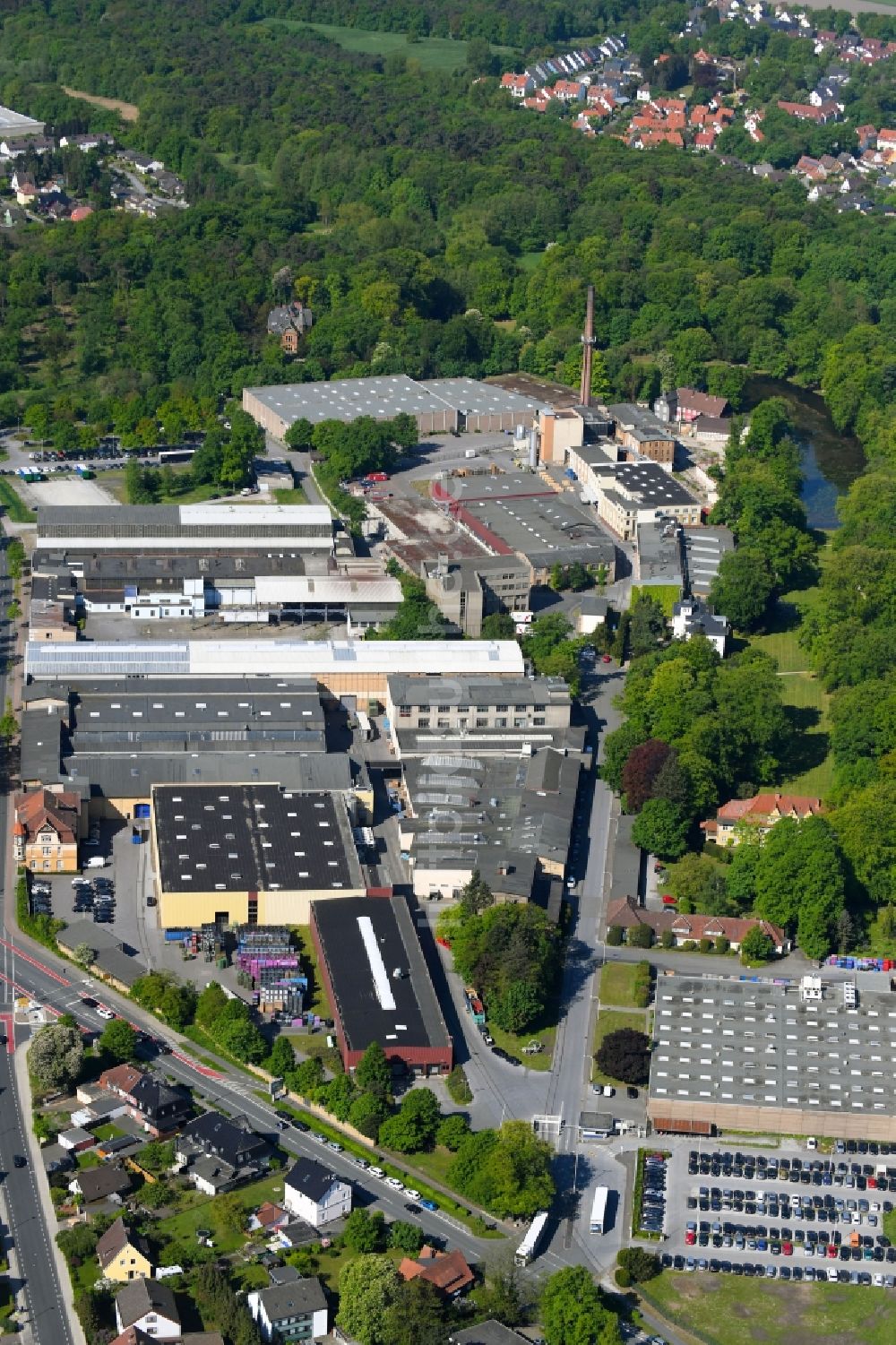 Luftbild Bielefeld - Industrie- und Gewerbegebiet im Ortsteil Brackwede in Bielefeld im Bundesland Nordrhein-Westfalen, Deutschland