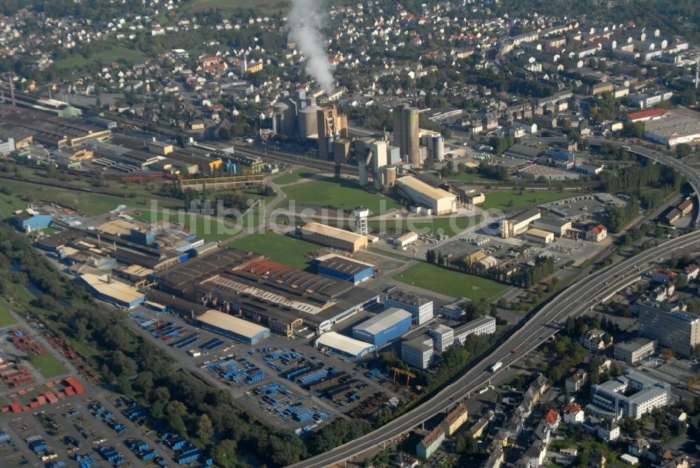Luftbild Wetzlar - Industrie- und Gewerbegebiet im Ortsteil Dalheim in Wetzlar im Bundesland Hessen, Deutschland