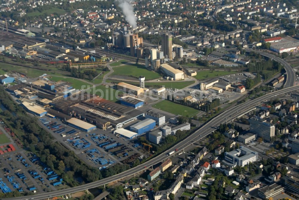 Luftaufnahme Wetzlar - Industrie- und Gewerbegebiet im Ortsteil Dalheim in Wetzlar im Bundesland Hessen, Deutschland