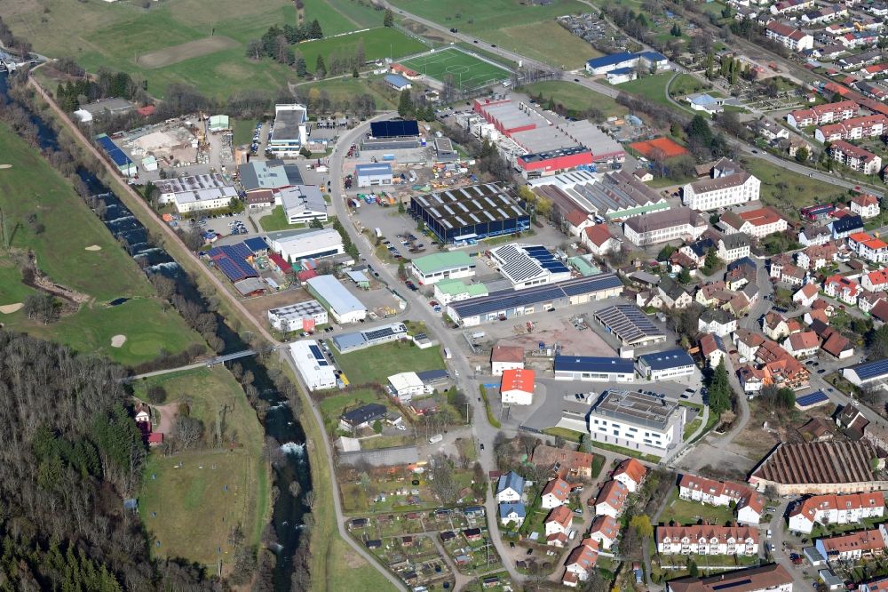 Luftbild Schopfheim - Industrie- und Gewerbegebiet im Ortsteil Fahrnau in Schopfheim im Bundesland Baden-Württemberg, Deutschland