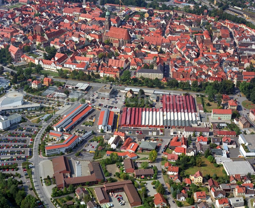 Amberg von oben - Industrie- und Gewerbegebiet im Ortsteil Speckmannshof in Amberg im Bundesland Bayern, Deutschland