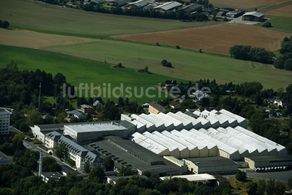 Luftbild Plauen - Industrie- und Gewerbegebiet in Plauen im Bundesland Sachsen