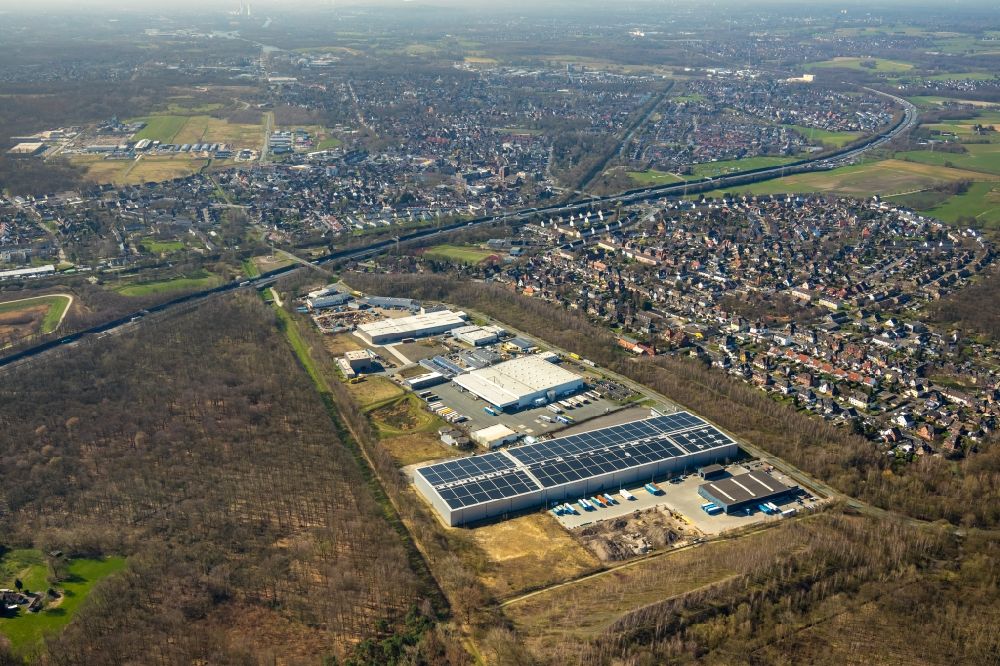 Luftbild Castrop-Rauxel - Industrie- und Gewerbegebiet am Rapensweg im Ortsteil Ickern in Castrop-Rauxel im Bundesland Nordrhein-Westfalen, Deutschland