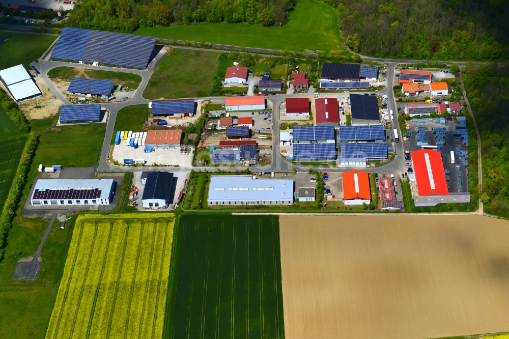 Luftbild Rödelsee - Industrie- und Gewerbegebiet in Rödelsee im Bundesland Bayern, Deutschland