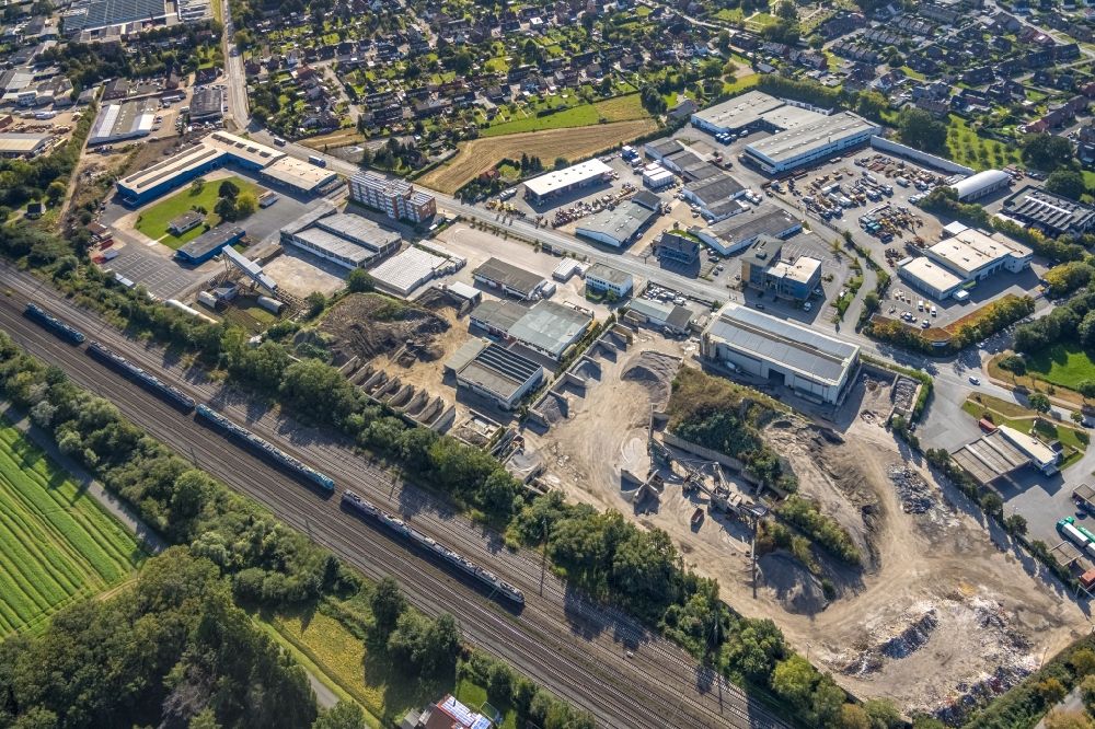Luftbild Hamm - Industrie- und Gewerbegebiet an der Römerstraße im Stadtteil Bockum-Hövel in Hamm im Bundesland Nordrhein-Westfalen