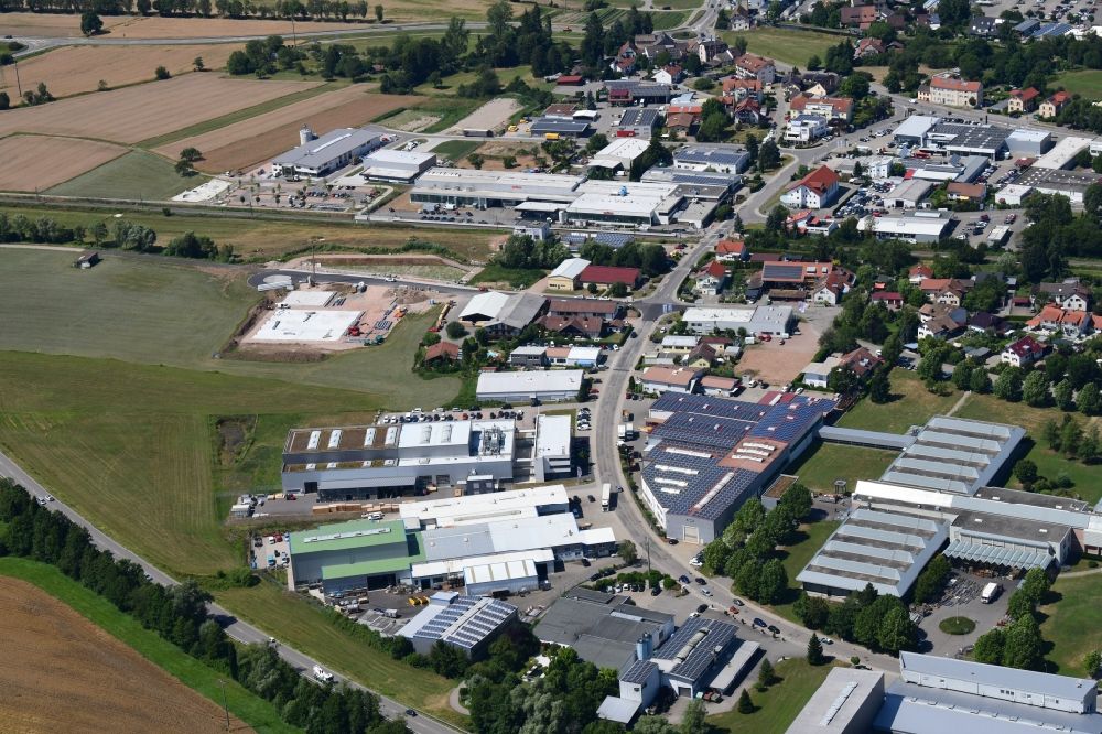 Luftaufnahme Schopfheim - Industrie- und Gewerbegebiet in Schopfheim im Bundesland Baden-Württemberg, Deutschland