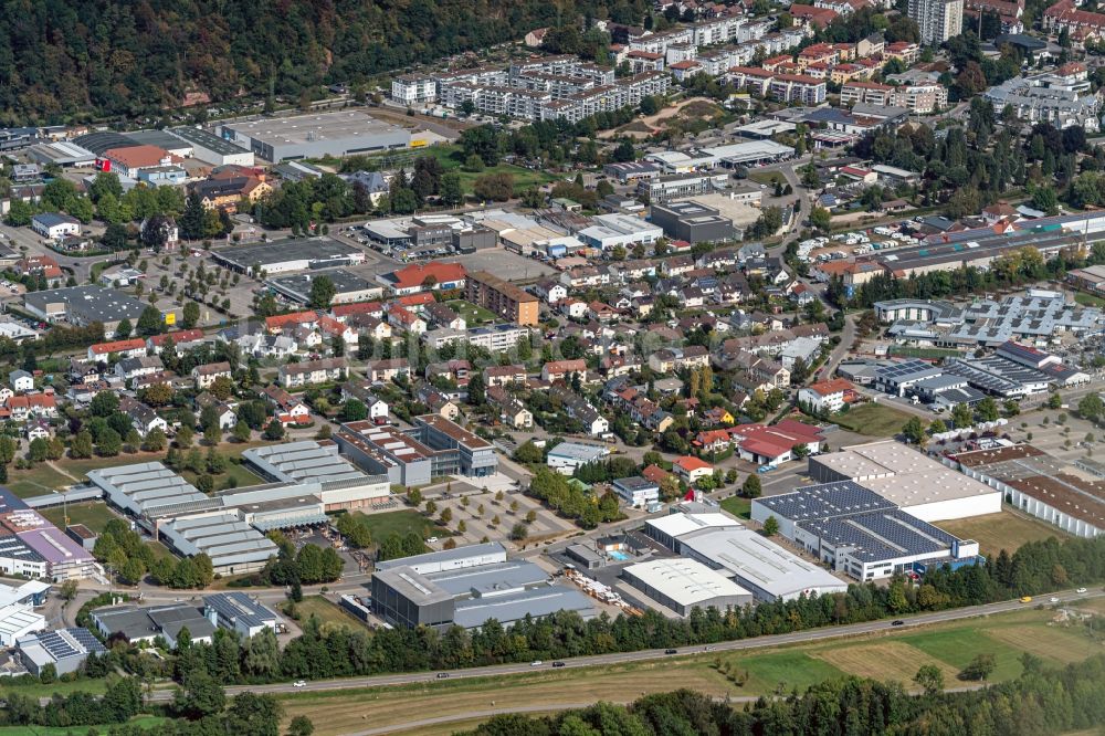 Luftaufnahme Schopfheim - Industrie- und Gewerbegebiet in Schopfheim im Bundesland Baden-Württemberg, Deutschland